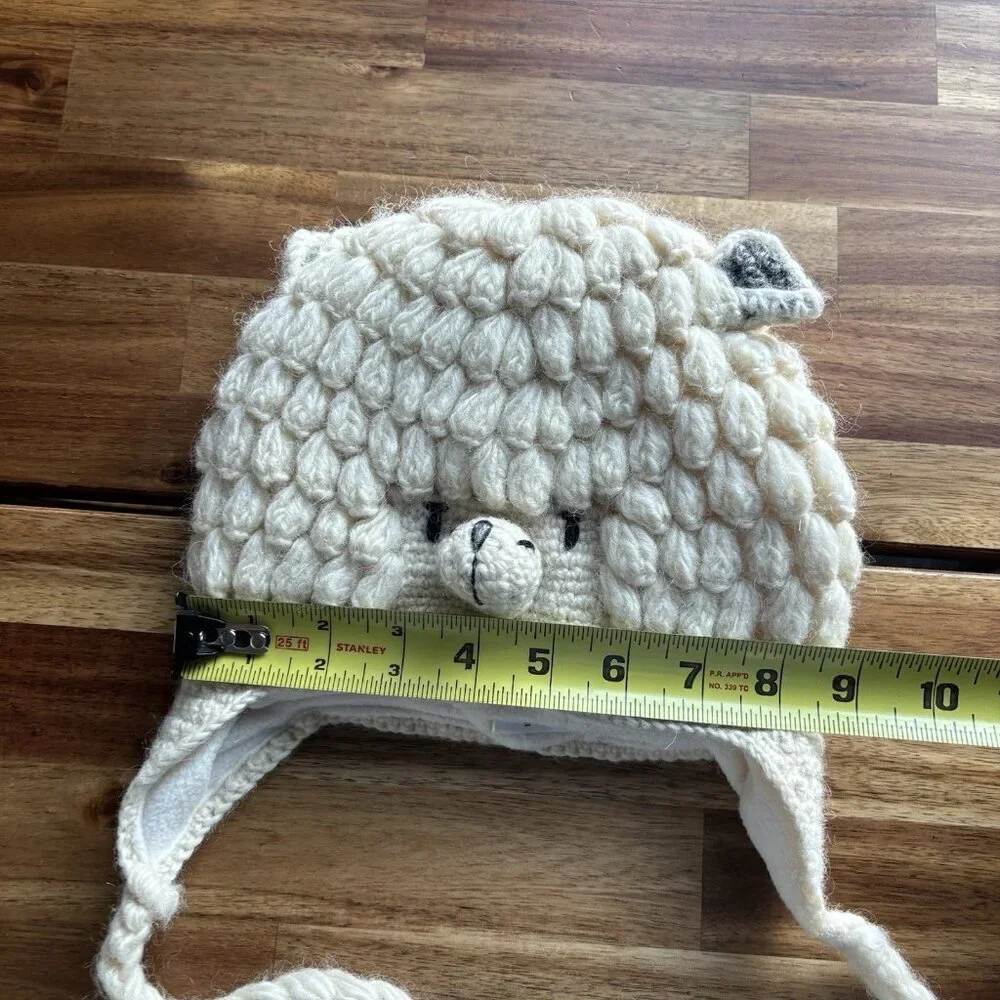 English Heritage Knit Wool Beanie Hat Alpaca Llama? Toddler 2-4 Yrs Outdoor Play